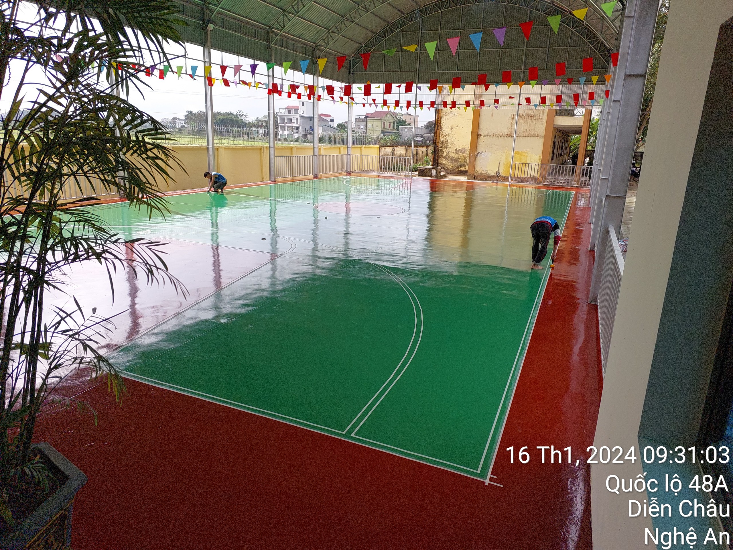 Thi c&ocirc;ng Sơn epoxy tại Diễn Ch&acirc;u Nghệ An